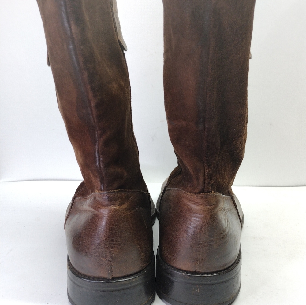 To Boot New York Adam Derrick l Brown Suede Brown Italian Leather l Size 7.5 - Picture 5 of 10